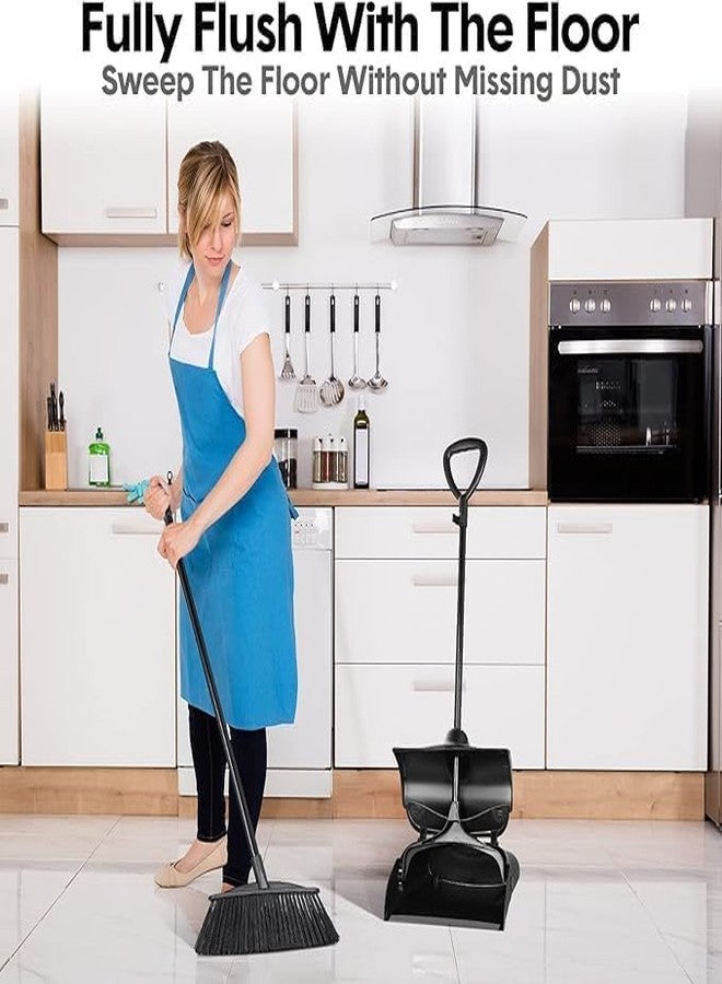 PRAMANTA Broom with Dustpan Long Handle Adjustable Floor Cleaning Broom Brush Standing Dust Pan and Broom Set (1Pcs) - Image 5